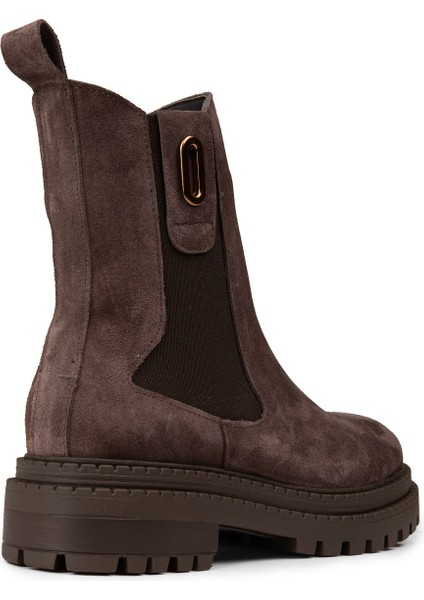 Kadın Hakiki Süet Kahverengi Bot - 61821ZKHVC03 fiyatları