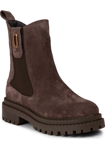 Kadın Hakiki Süet Kahverengi Bot - 61821ZKHVC03 indirimleri