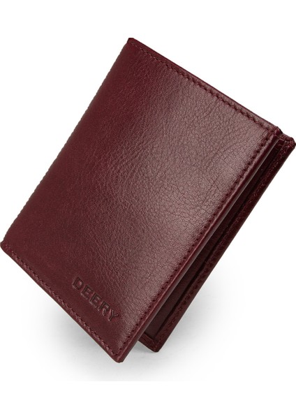 Hakiki Deri Bordo Dikey Erkek Cüzdanı - 00216MBRDZ01 fiyatları