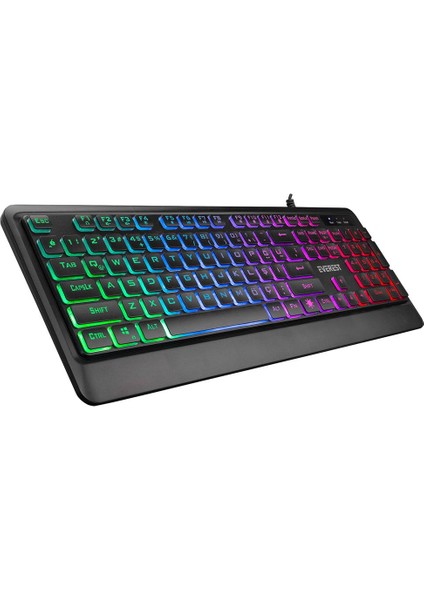 Everest KB-R59 Forza Siyah USB Rainbow Backlight Klavye