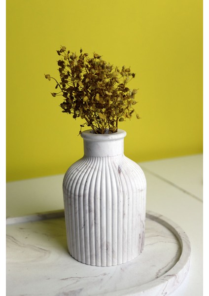 Mermer Desenli Dekoratif Özel Tasarım Vazo