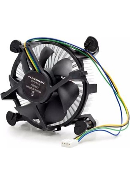Hadron HDX1515 Cpu Fan Universal 775 Pin 12CM Siyah