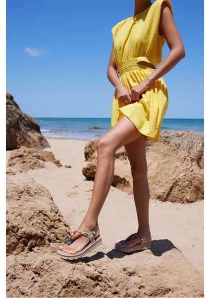 Calum Kadın Siyah Gercek Deri Ispanya Uretım Sandalet fiyatları