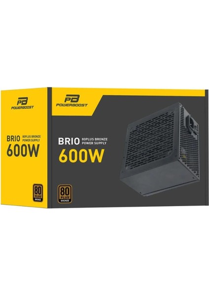 Powerboost BST-ATX600E 600W Apfc 12CM Fanlı Atx Psu (Retail Box) Güç Kaynağı