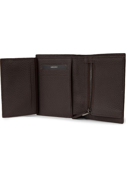 Hakiki Deri Kahverengi Dikey Erkek Cüzdanı - 00219MKHVZ01 modelleri