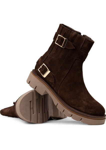 Kadın Hakiki Süet Kahverengi Bot - F2241ZKHVC01 modelleri