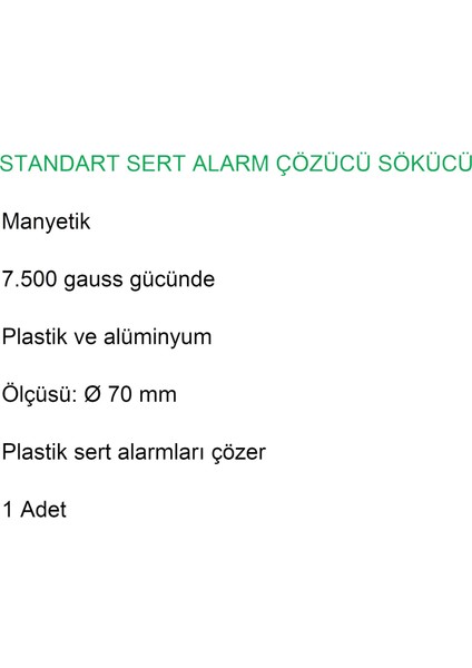 Standart Alarm Etiketi Çözücü Sökücü modelleri