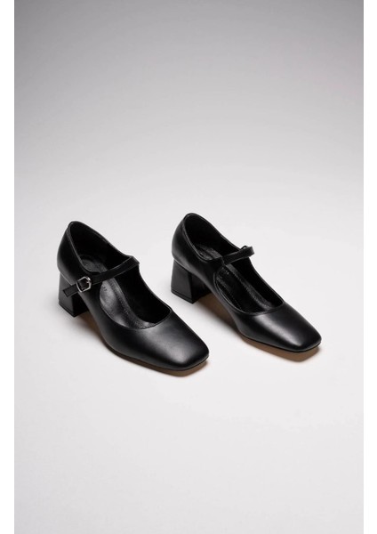 New Mele Siyah Cilt Günlük Kadın Topuklu Ayakkabı fiyatları