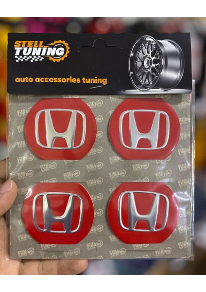 Universal Araç Uyumlu, Jant Göbeği Arması, Sticker 4'lü Set 60MM