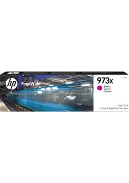 Hp 973X Magenta Kırmızı Yüksek Kapasite Pagewide Kartuş F6T82AE