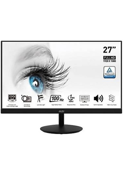 Msi 27" Pro MP271A 1920X1080 100Hz 1ms HDMI VGA Dp IPS Monitör