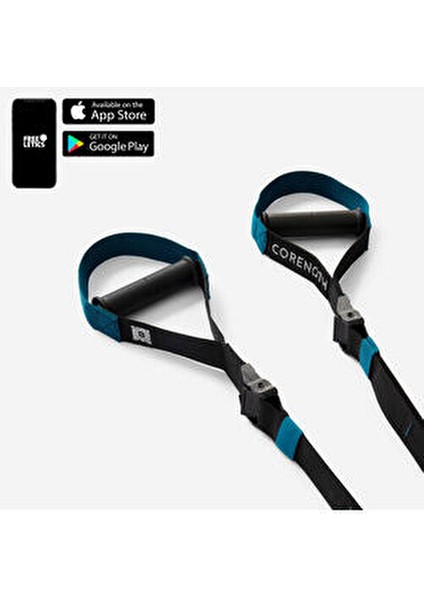 Corength Çekme Kayışı 1 kg Polipropilen Malzeme ile Çok İşlevli Siyah/Mavi