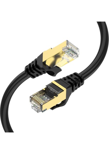 Qgeem QG-OT0601 1mt Cat6 Cu AWG24-7 Utp Siyah Network Kablosu