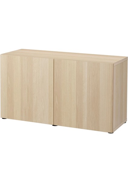 Besta Dolap Kombinasyonu Ağartılmış Meşe Görünümlü 120 x 42 x 65 cm Lappvıken