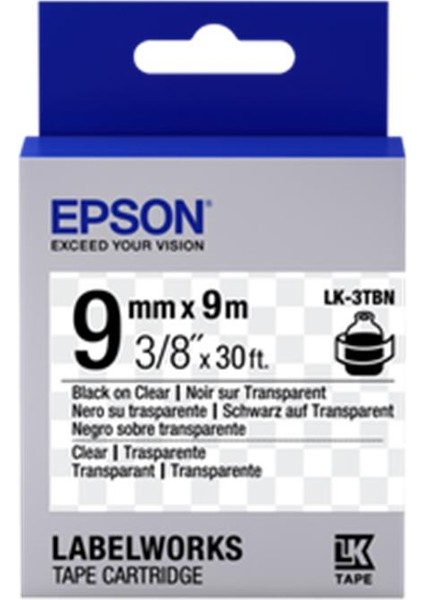 Epson LK-2WBN Standart Beyaz Üzeri Siyah 6mm 9metre Etiket