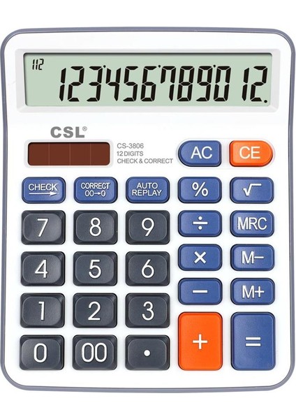 Csl CS-3806 12 Hane Masa Tipi Hesap Makinesi