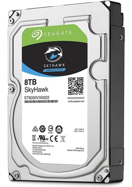 Seagate 1tb ST1000VX012 Skyhawk 3.5' 5400RPM Harddisk Güvenlik Diski (Ithalat Hikvision)