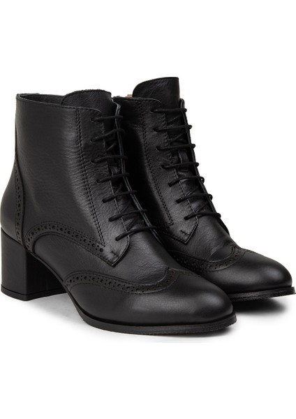 Kadın Hakiki Deri Siyah Bot - A3009ZSYHC01 modelleri