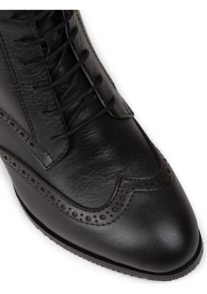 Kadın Hakiki Deri Siyah Bot - A3009ZSYHC01 fırsatları