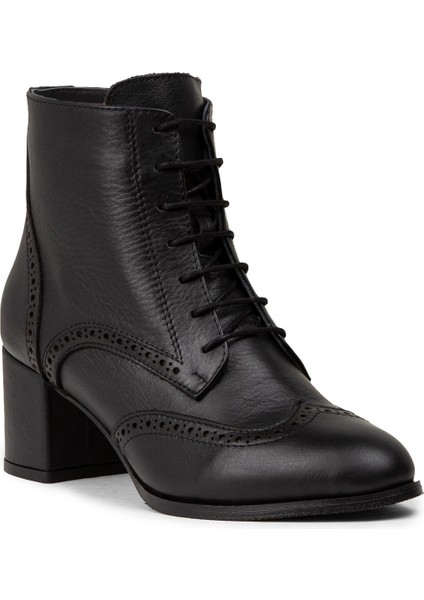 Kadın Hakiki Deri Siyah Bot - A3009ZSYHC01 indirimleri