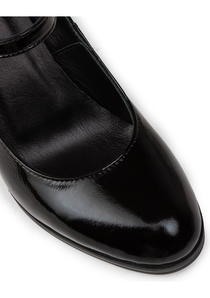 Kadın Hakiki Rugan Siyah Mary Jane Günlük Ayakkabı - A2146ZSYHC03 fırsatları