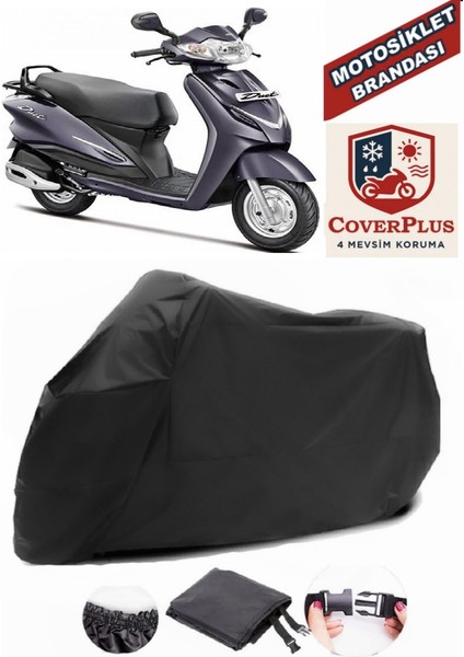 Hero Duet Lx 110 Motor Brandası Siyah Motorsiket Brandası Motor Örtüsü Çadır Su Geçirmez Motosiklet Kılıfı Motor Brandası