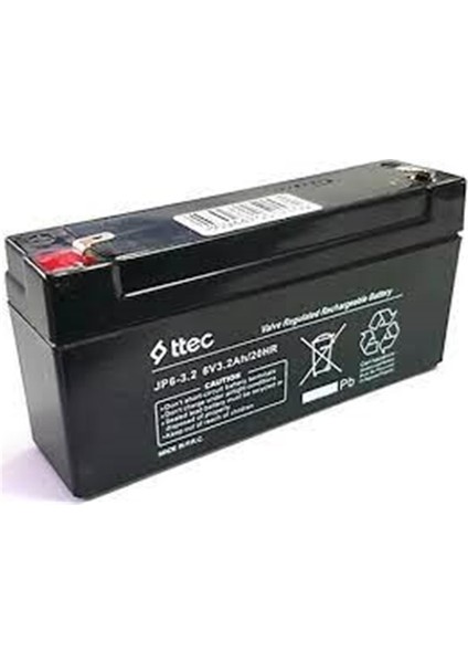 Ttec 6V 3.2AH Bakımsız Kuru Akü