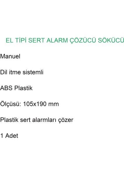 El Tipi Alarm Etiketi Çözücü Sökücü fırsatları