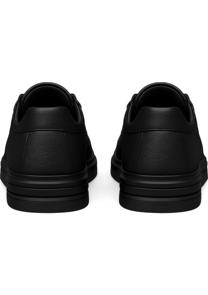 GR0407 Hakiki Deri Akıllı Bağcık Bilekten Streçli Yüksek Taban Ortopedik Siyah Erkek Ayakkabı fırsatları