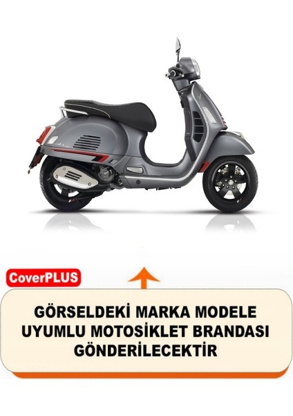 Vespa Gts 125 Super Motor Brandası Gri Arka Çanta Uyumlu Motorsiket Brandası Motor Örtüsü Çadır Su Geçirmez Motosiklet Kılıfı Motor Brandası fiyatları