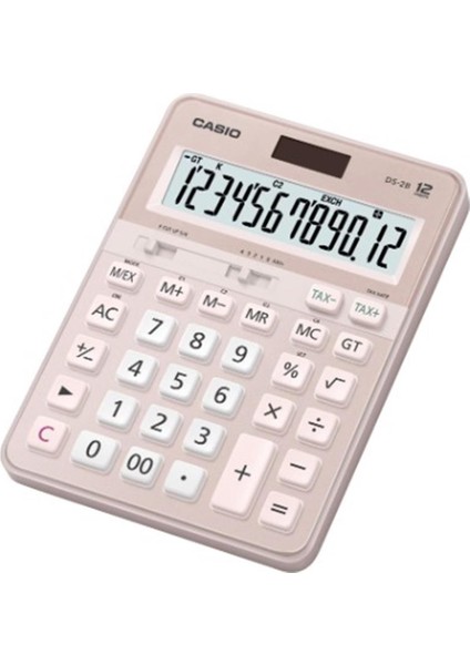 Casio Ds-2b-Pk Pembe Profesyonel 12 Hane Masa Üstü Hesap Makinesi