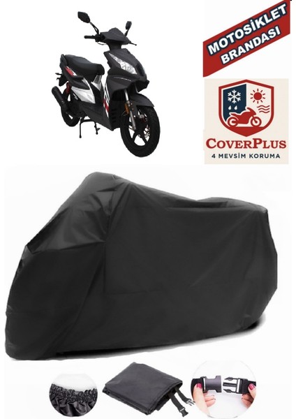 Mondial 125 Ardour Motor Brandası Siyah Motorsiket Brandası Motor Örtüsü Çadır Su Geçirmez Motosiklet Kılıfı Motor Brandası