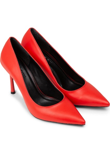 Kadın Nar Çiçeği Renk Stiletto Topuklu Ayakkabı - P4539ZNACM01 modelleri