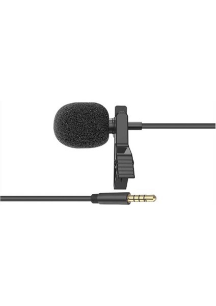 Snopy SN-M20 Siyah Akıllı Telefon ve Youtuber Metal Mandallı, Yaka Mikrofonu