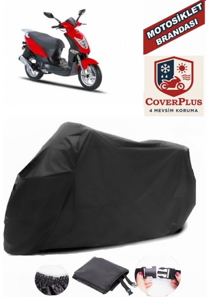 Motoran Sprint 125 Motor Brandası Siyah Motorsiket Brandası Motor Örtüsü Çadır Su Geçirmez Motosiklet Kılıfı Motor Brandası