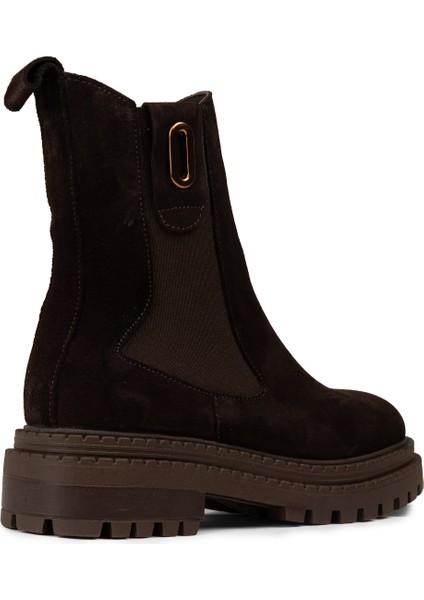 Kadın Hakiki Süet Kahverengi Bot - 61821ZKHVC01 fiyatları