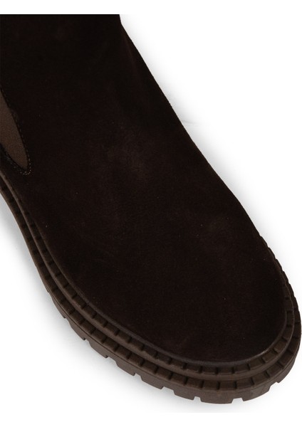 Kadın Hakiki Süet Kahverengi Bot - 61821ZKHVC01 fırsatları