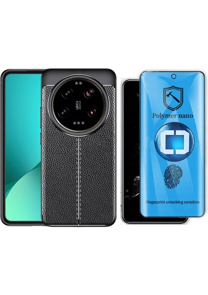 Xiaomi Mi 14 Ultra Kılıf Zore Niss Silikon Kapak + Polymer Nano Ekran Koruyucu