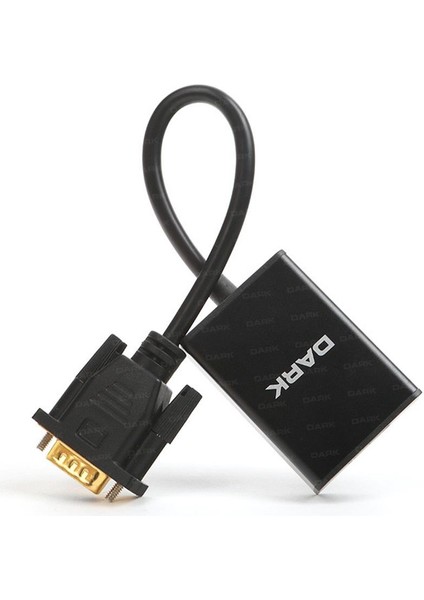 Dark Dk Hd Avgaxhdmı2 VGA To HDMI Dönüştürücü Siyah
