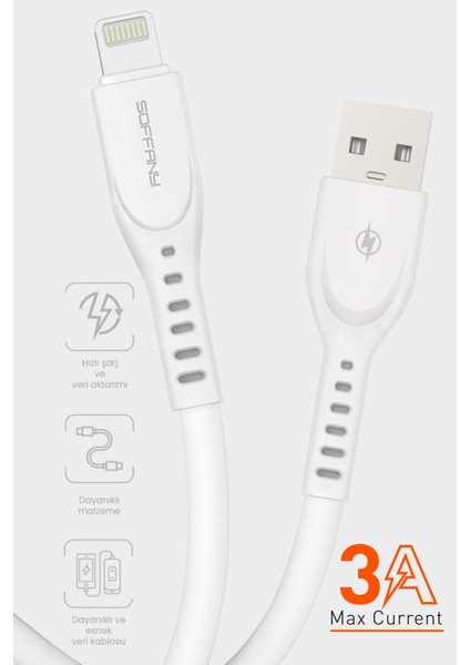Hızlı USB To Lightning Şarj ve Data Kablosu