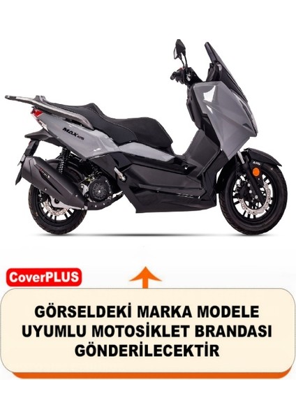 Regal Raptor MAX125 Motor Brandası Gri Arka Çanta Uyumlu Motorsiket Brandası Motor Örtüsü Çadır Su Geçirmez Motosiklet Kılıfı Motor Brandası fiyatları