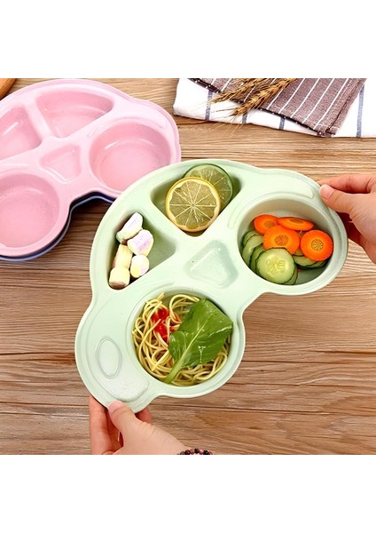 Bebekler Için Araba Şeklinde Sevimli Mama Tabağı Çocuk Tabldot fiyatları