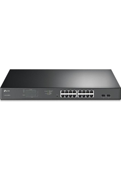 Tp-Link TL-SG1218MP 16 Port 10-100-1000 Poe+ Switch 2 Port Sfp Çelik Kasa Rack Mount