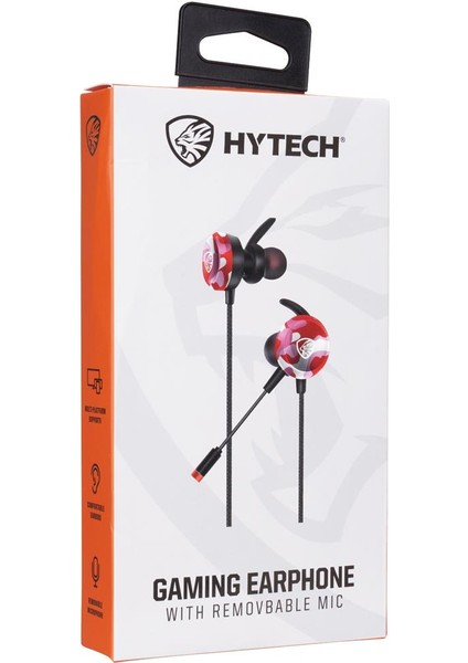 Hytech Hy-Gk4 3,5 Oyuncu Esnek Mikrofonlu Kırmızı Kamuflaj Kulakiçi Kulaklık fiyatları