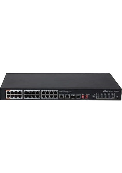 Dahua PFS3226-24ET-240 24 Port Poe 2 Port Sfp 2 Port Gbıt Uplink 10-100 Switch