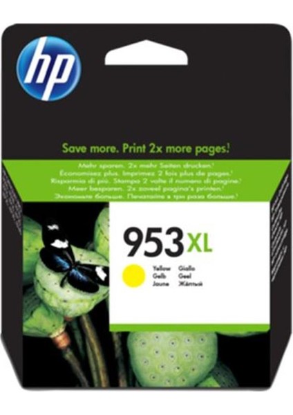 Hp 953XL Yellow Sarı Yüksek Kapasite Kartuş F6U18AE