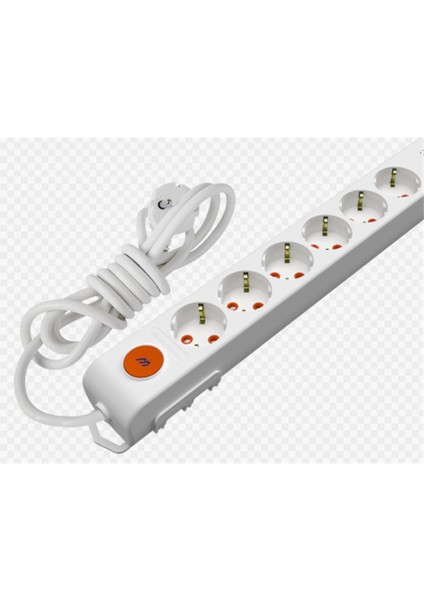 Mutlusan Rı-Tech 6lı 5mt Anahtarlı Topraklı Grup Priz (001 175 620002 05 00)