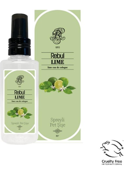 Rebul 125ML Lime Spreyli Kolonya Pet