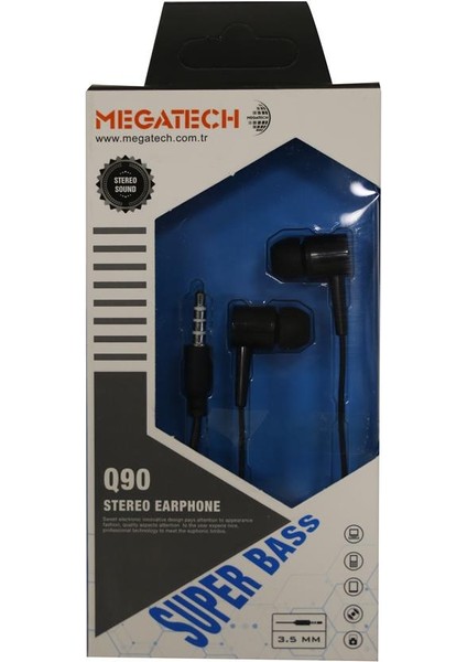 Megatech Q90 Siyah Mikrofonlu Kulaklık