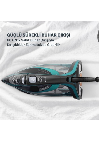 Anti-Drip & Dikey Buhar Özelliği Ultimate PURE-3200 W Kireç Avcısı Buharlı Ütü + Şarjlı Tiftik Makinesi modelleri